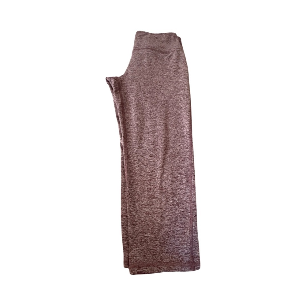 Zobha Women's Heathered Maroon Leggings - Picture 3 of 5